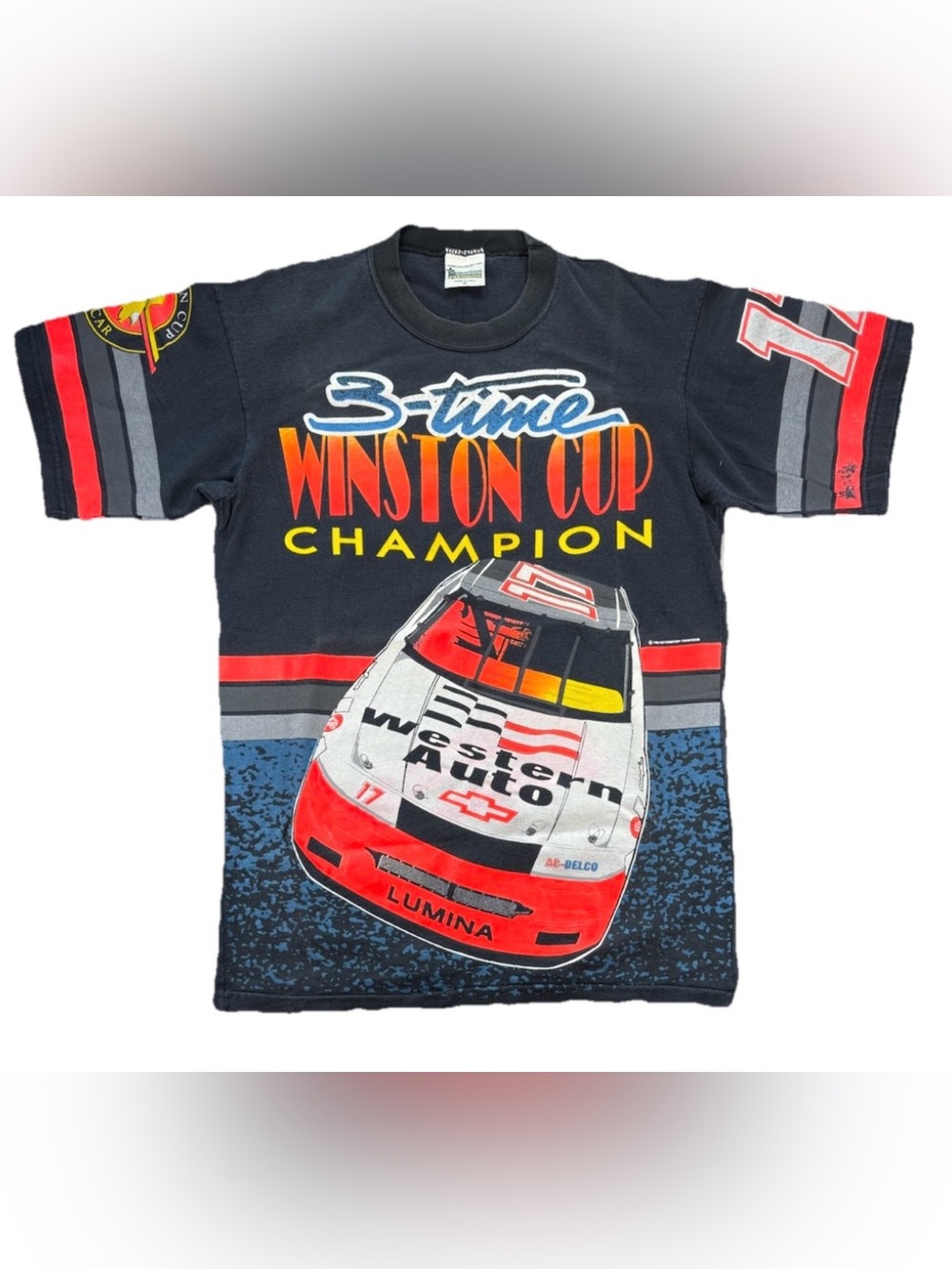 Vintage 1993 Darrell Waltrip Winston Cup Champion NASCAR T Shirt Men's Medium